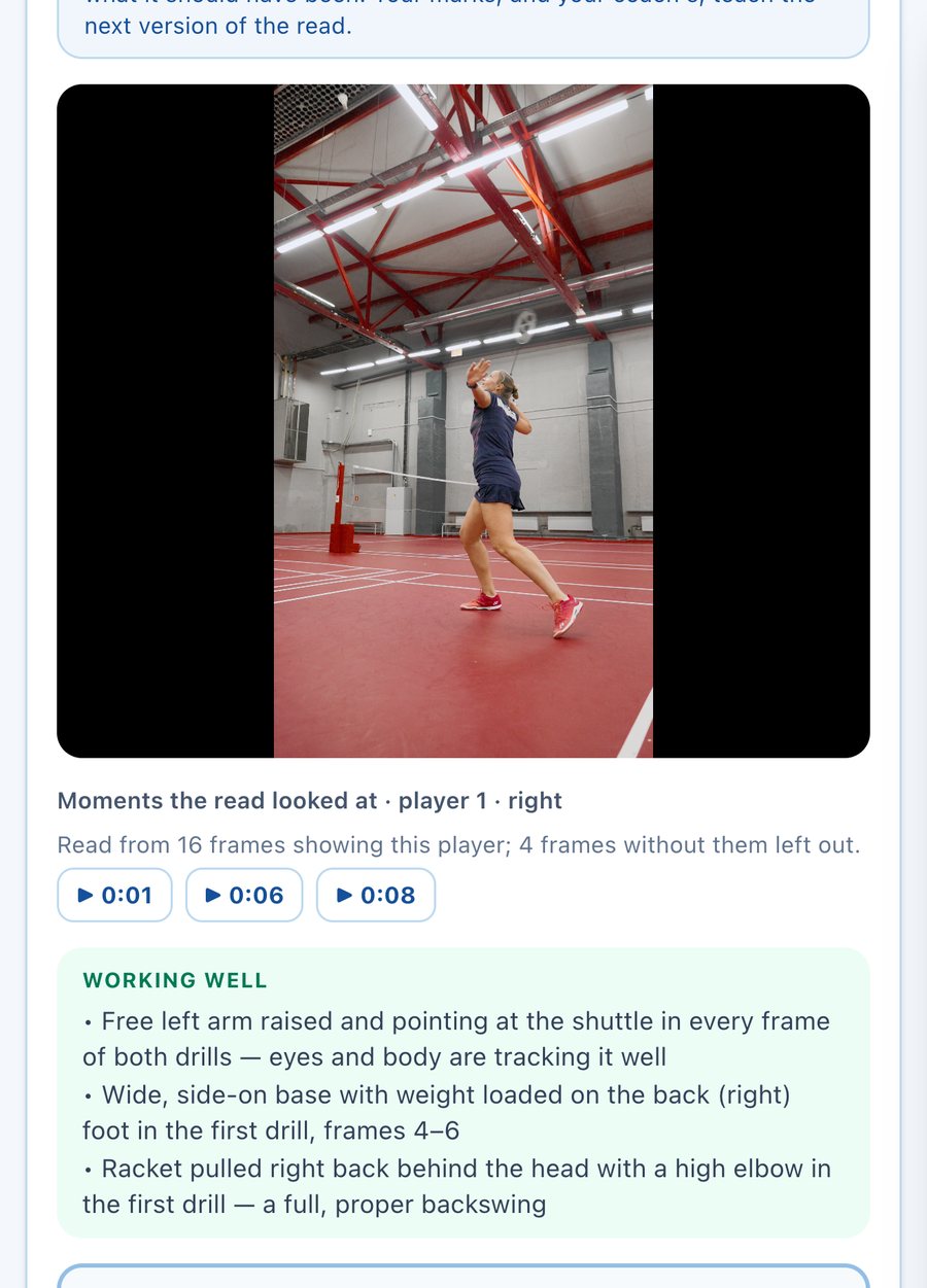 A Court Rally badminton stroke read: what's working and the one fix