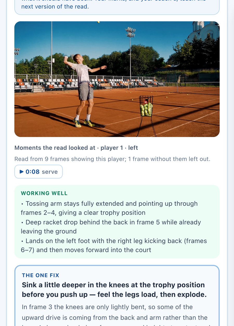 A Court Rally tennis stroke read: what's working and the one fix